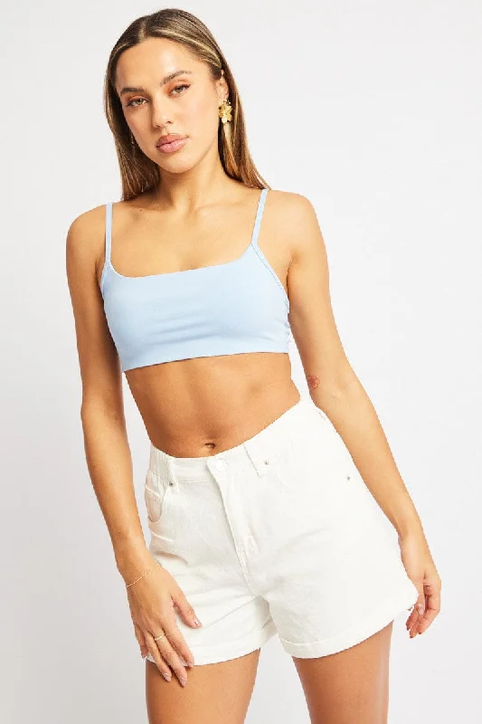 Blue Bralette Supersoft