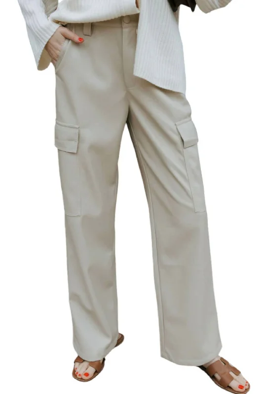 Savings Galore Cargo Pants In Stone