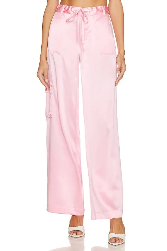 Savings Spectacular Cedric Cargo Pants In Sweet Pink