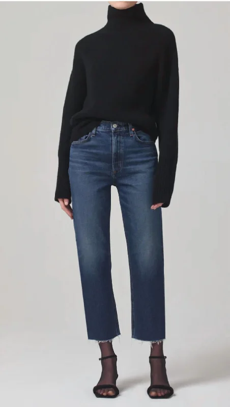 Hot Deal Daphne Crop High Rise Stovepipe In Everdeen