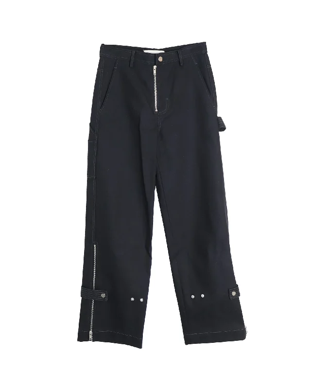 Exclusive Deal Dion Lee Utility Blouson Pants in Black Cotton