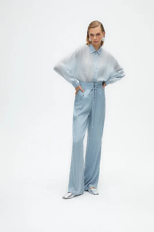 Price Reduction Draped Wide Leg Pants