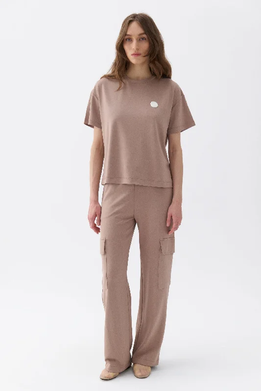 Deep Discounts Elastic Waist Cargo Pants
