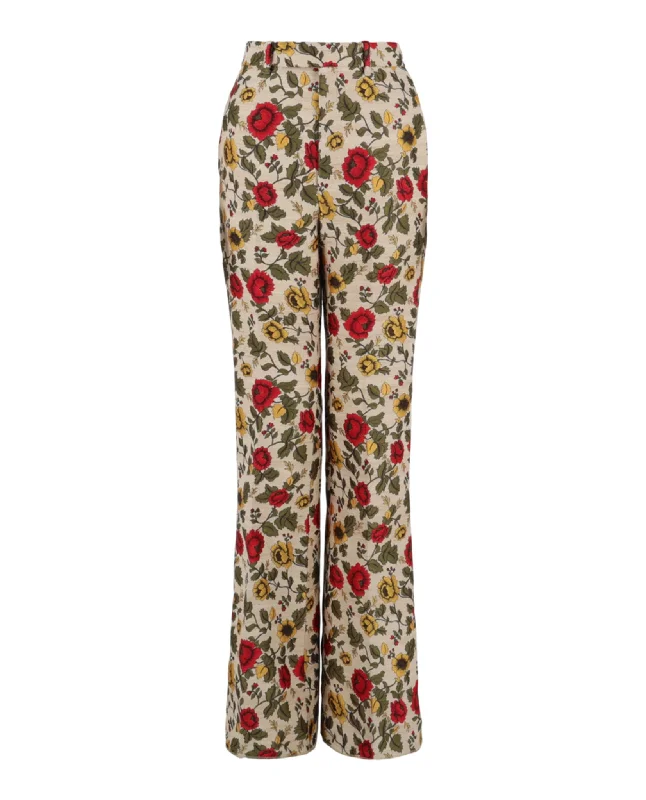 Unmissable Offer Floral Patterned Boot Cut Pants