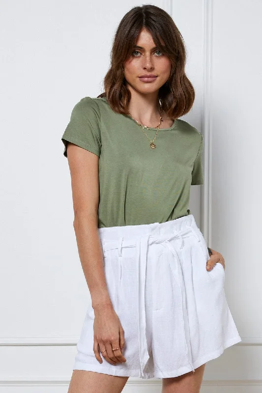 Season Finale Sale Green T Shirt Short Sleeve