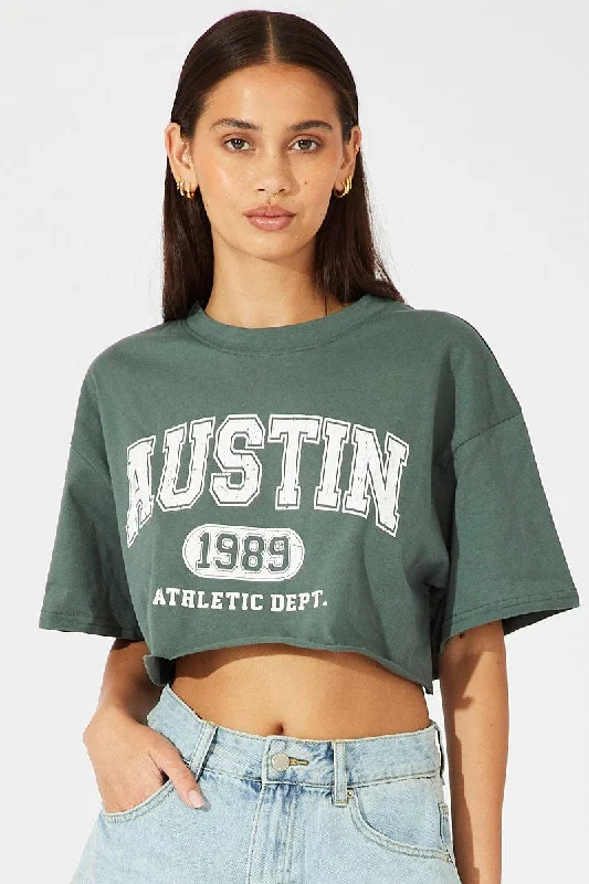 Referral Discount Grey Graphic Tee Short Sleeve