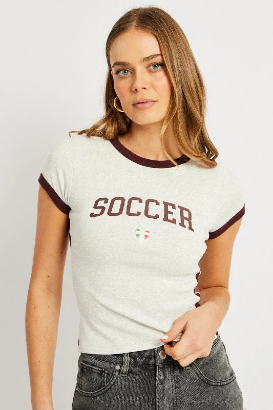 Get It Before It’s Gone Grey Graphic Tee Short Sleeve