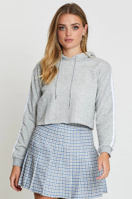Discount Extravaganza Grey Hoodie Long Sleeve