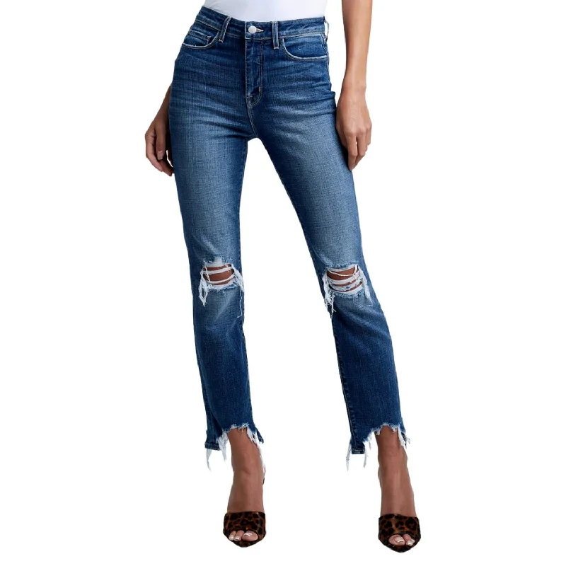 Time-Limited Offer High Line Jean In Distressed Plaza