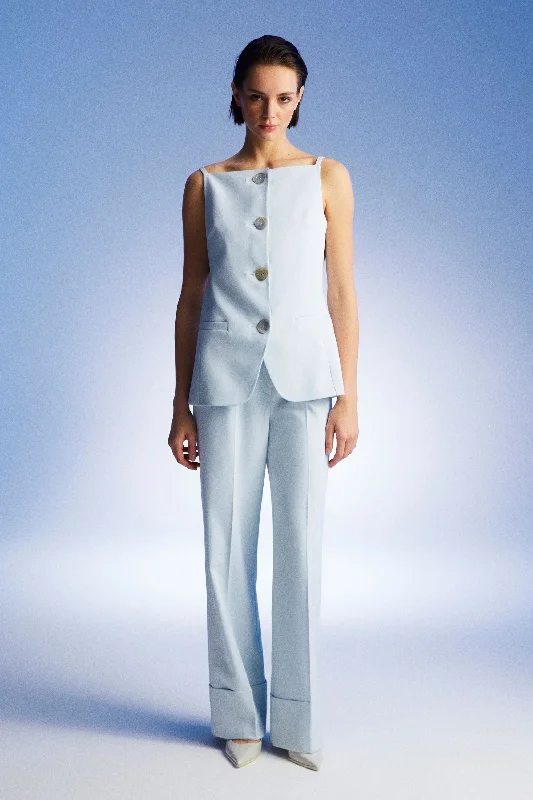 Lowest Price High-Waist Flowy Palazzo Pants