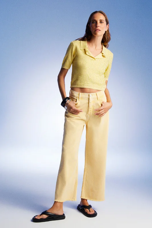 Price Rollback High Waist Wide Leg Jeans