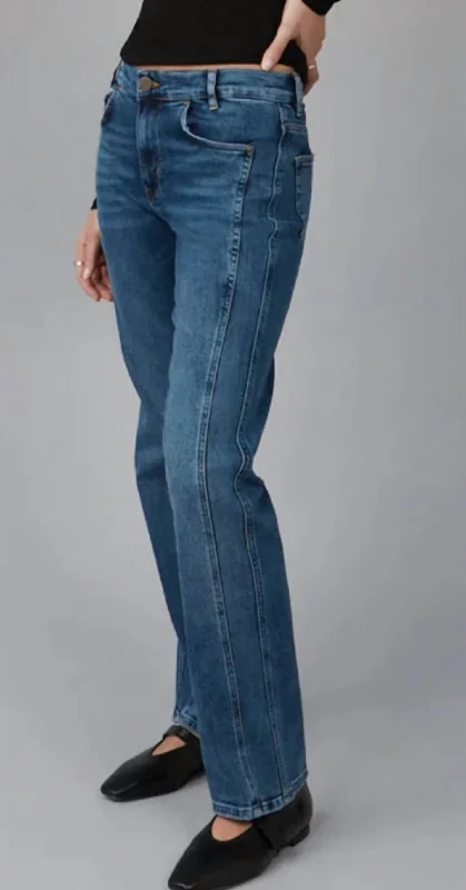 Sale Event Jasper Mid Rise Straight Jean In Dim Sky
