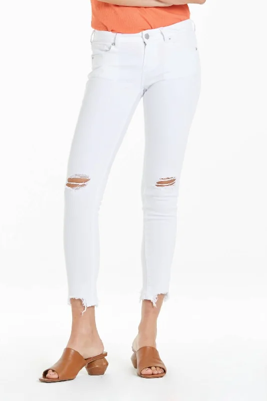 Anniversary Sale Joyrich Mid Rise Ankle Skinny Jean In Optic White