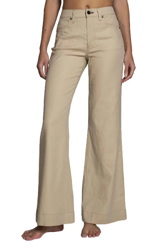 YEAR-End Sale Juniper Wide Leg Jeans In Khaki