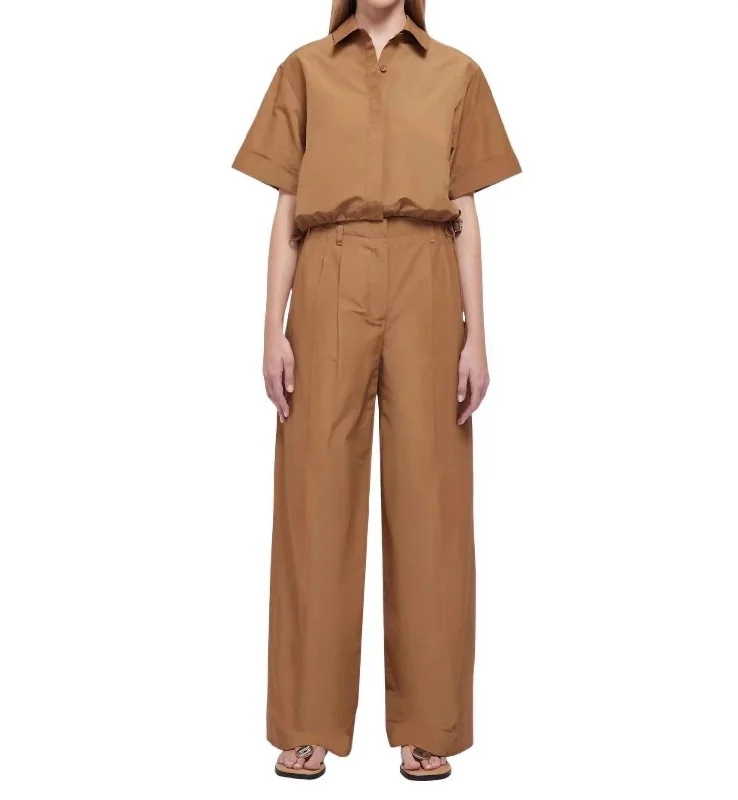 Buy More, Save More Leroy Pleated Wide Leg Pant In Hickory
