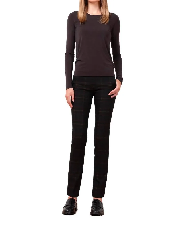 Midnight Sale Louis Watch Plaid Pants In Black