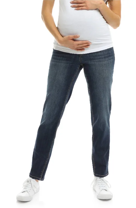 Daily Specials Maternity 30" Straight With Bellyband Jeans In Jenya
