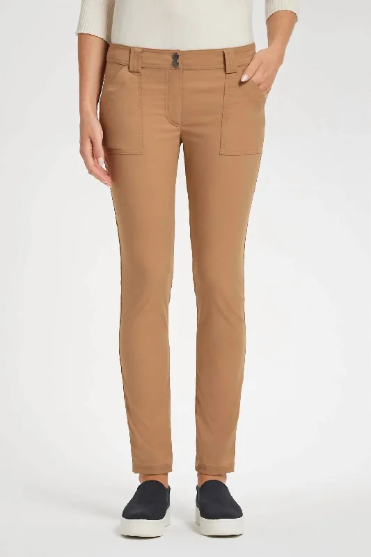 Deal Mania Mccall Skinny Pants In Caramel