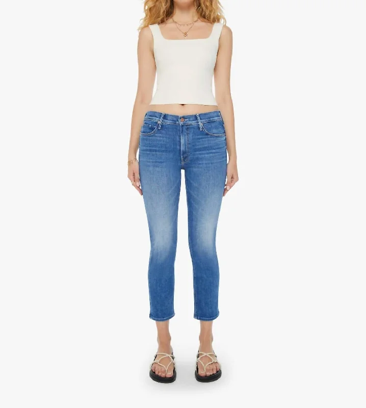 Special Price Mid Rise Dazzler Crop Jean In Different Strokes