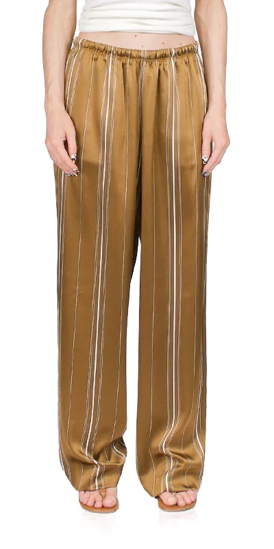 Special Buy Multi Stripe Satin Pants In Nile
