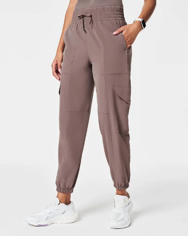 Overstock Sale On The Move Cargo Jogger Pants In Smoke