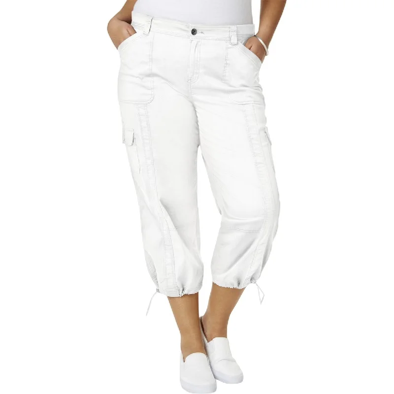 Savings Galore Plus Womens Cargo Casual Capri Pants