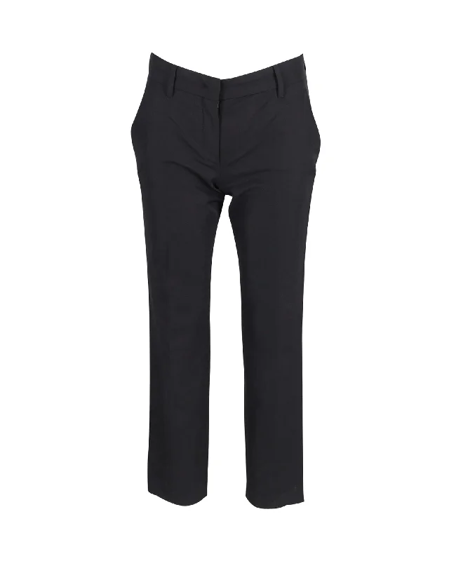 Today Only Prada Straight-leg Trousers in Black Nylon