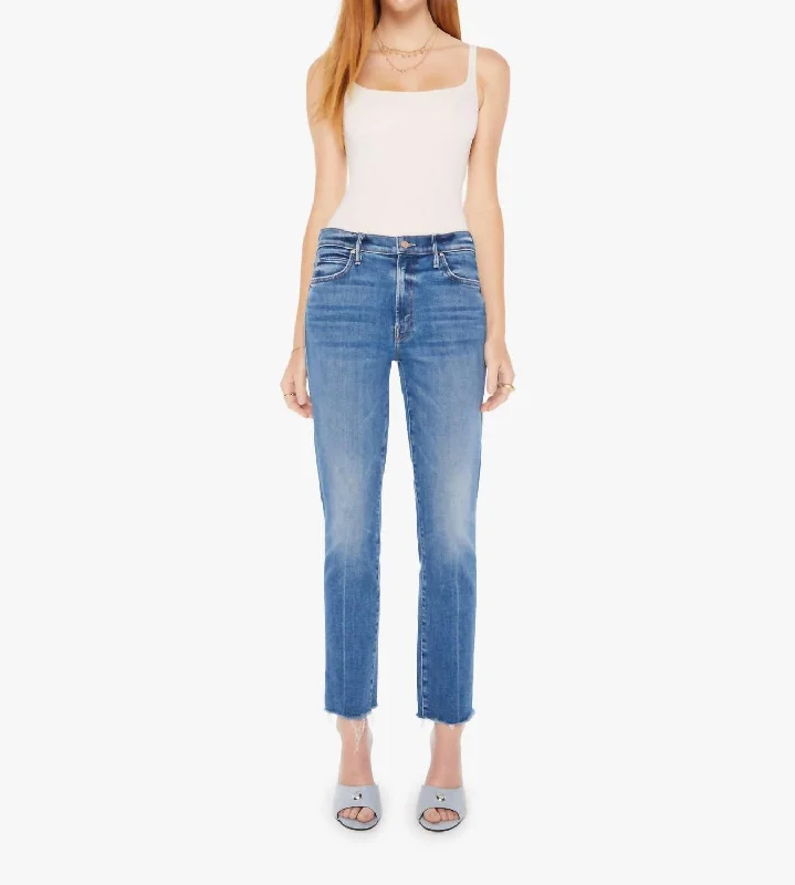 Great Deals Rascal Ankle Fray Jean In Opposites Attract
