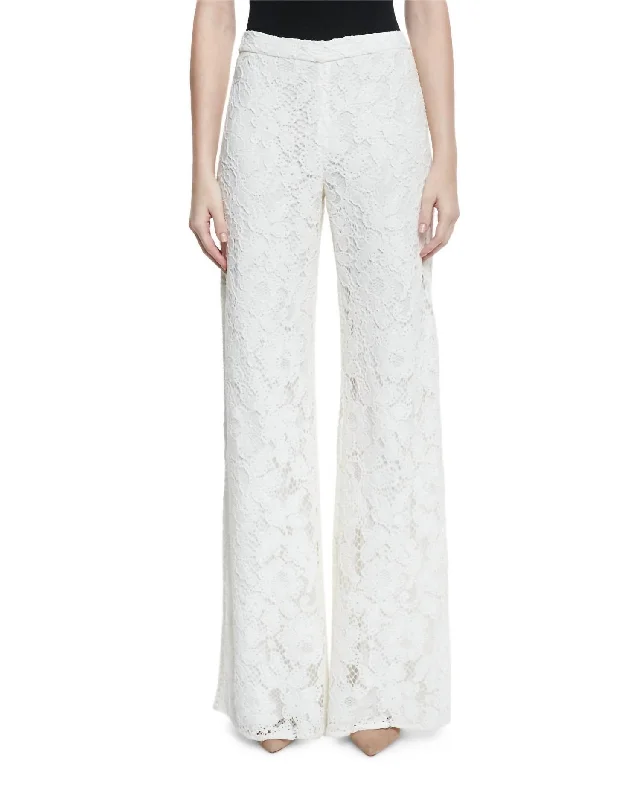 Midnight Madness Rina Lace Pants In Cream