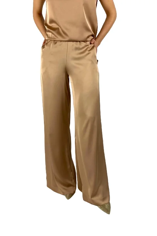 Big Discounts Satin Look Pants In Copper