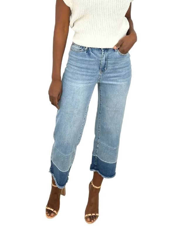 Sale Event Sid Wide Leg Crop Jeans In Denim Blue
