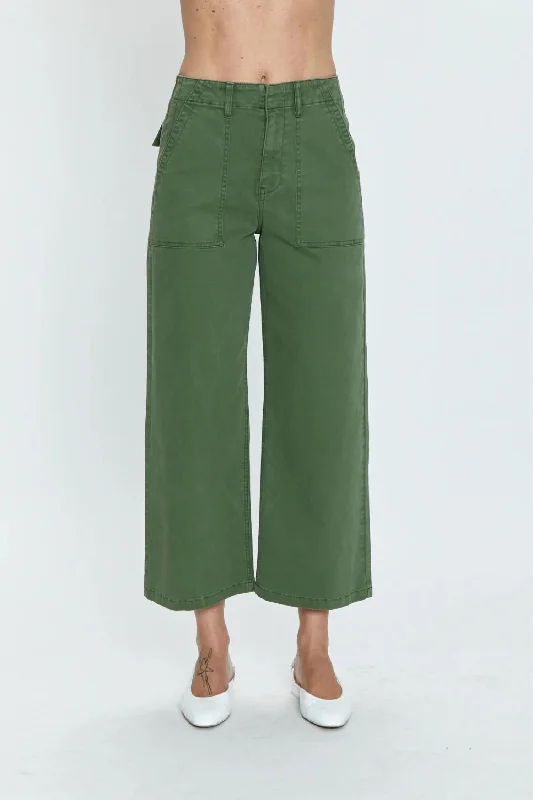 Loyalty Reward Sophia Wide Leg Pants In Basil