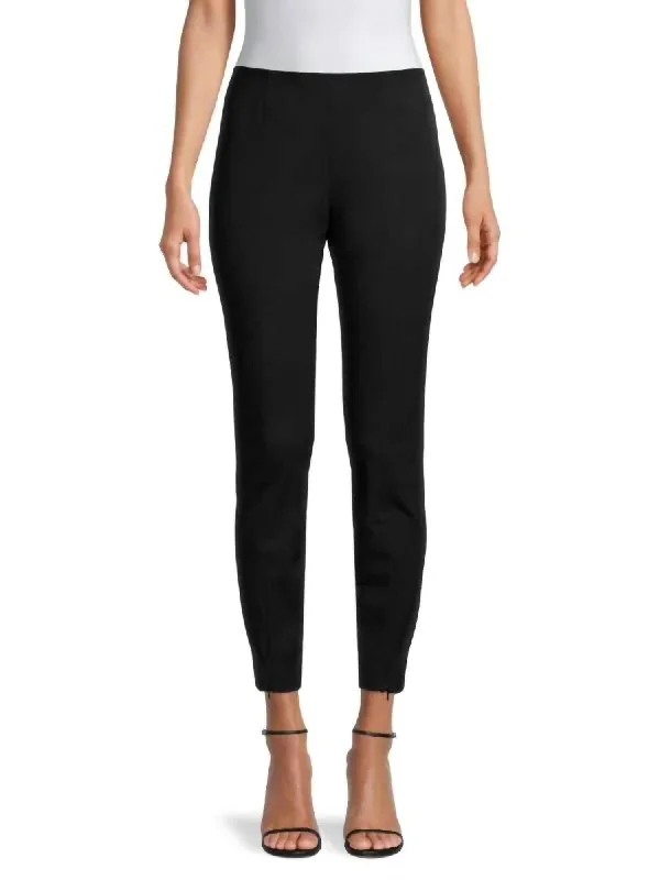 Deep Discounts Stretchable Pants In Black