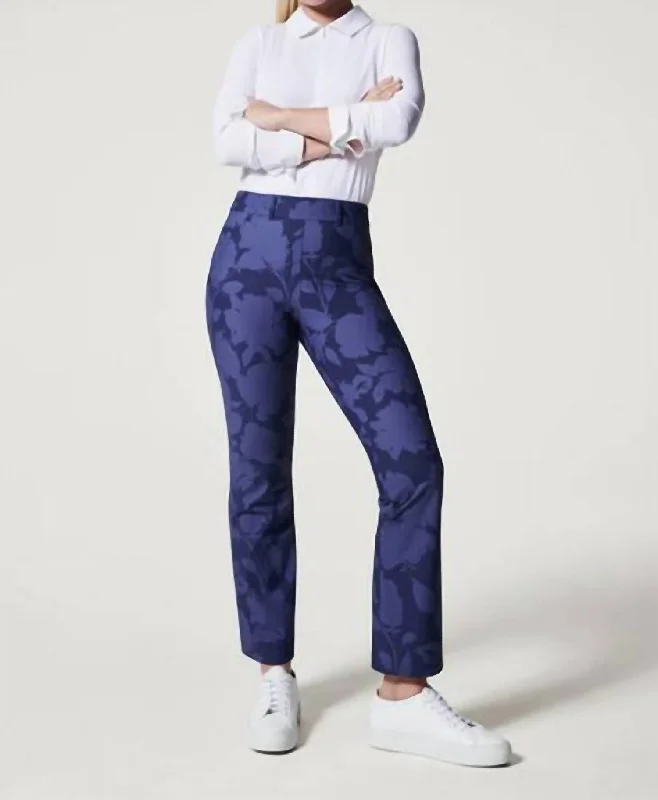 Price Meltdown Sunshine Kick Flare Pants In Floret Navy