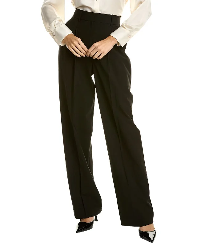 Exclusive Savings Theory Pleat Wool-Blend Trouser