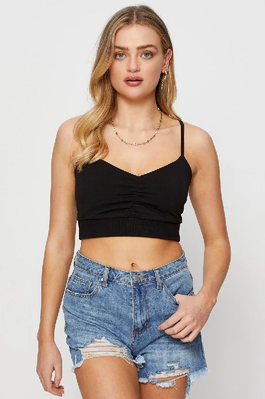 Take Advantage White Singlet Bralette Crop