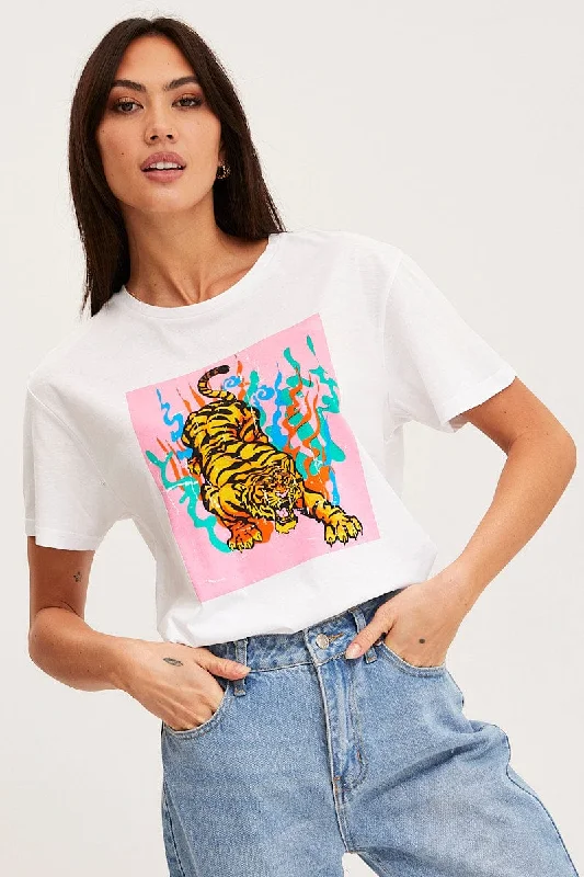 Savings Spectacular White T Shirt Short Sleeve
