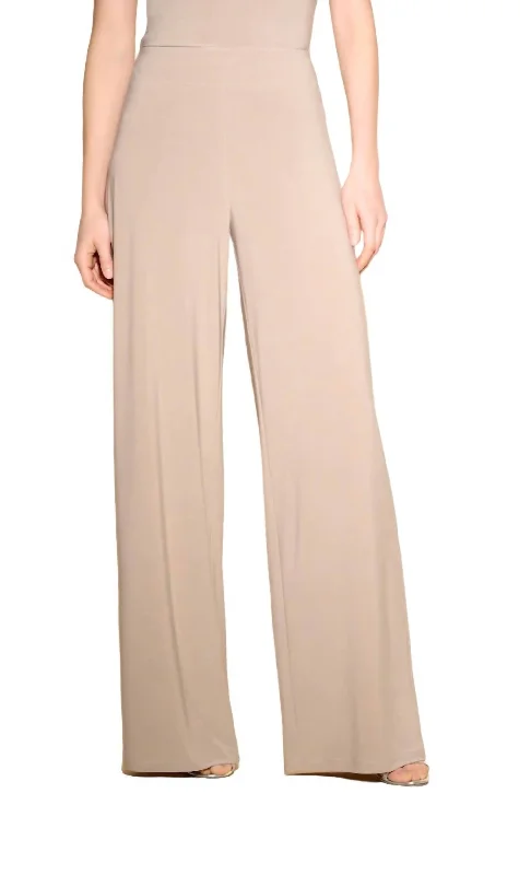 Price Slash Wide Leg Pant In Latte