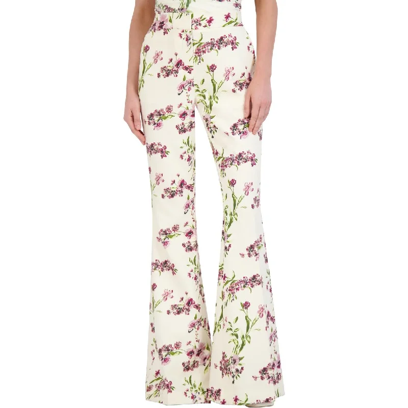 Limited Time Womens Crep High Waist Flared Pants
