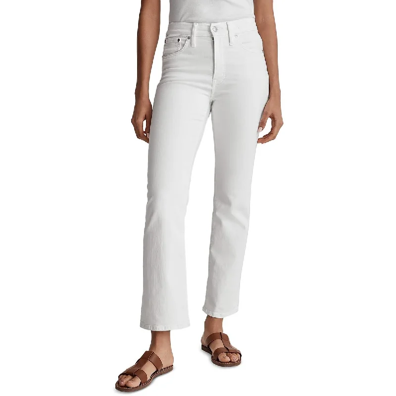 Can't Miss Womens Mid-Rise Solid Bootcut Jeans