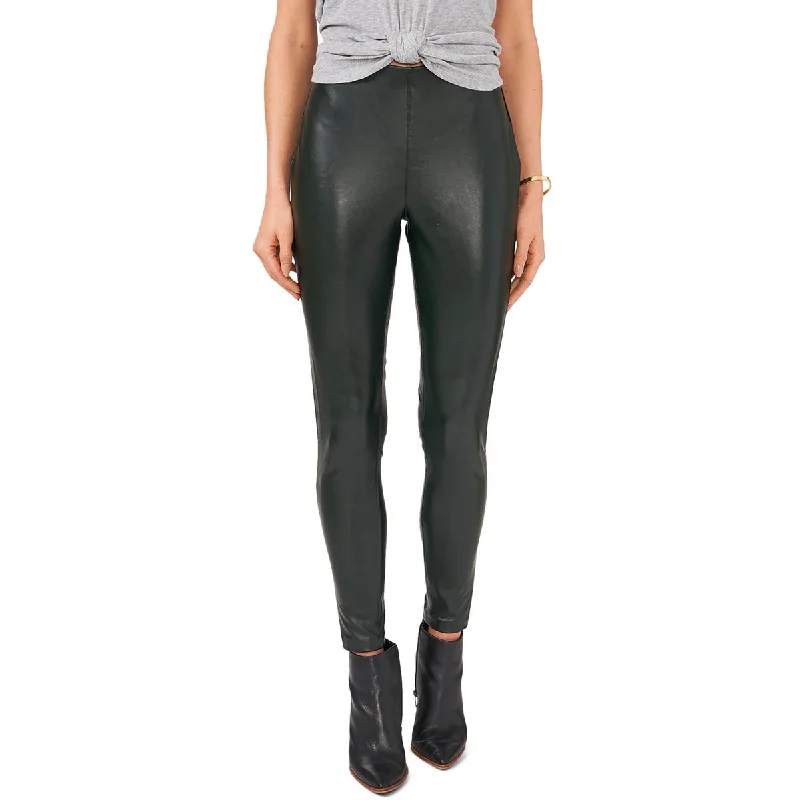 One-DAY Sale Womens Pleather Stretch Pants