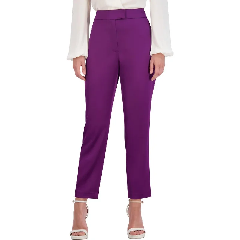 Bargain Prices Womens Satin Slim Straight Leg Pants