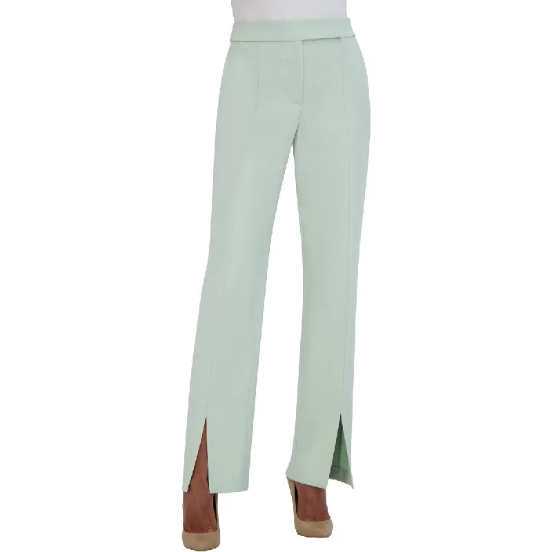 Special Savings Womens Split Hem High Rise Straight Leg Pants
