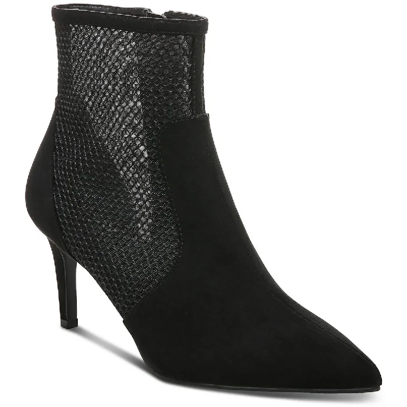 Deal Dash Alfani Womens Jamari Mesh Inset Side Zip Pumps