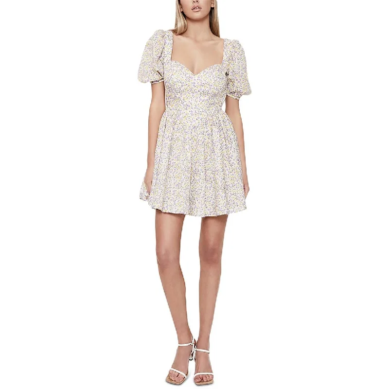 Savings Spectacular Bardot Womens Marlie Cotton Floral Fit & Flare Dress