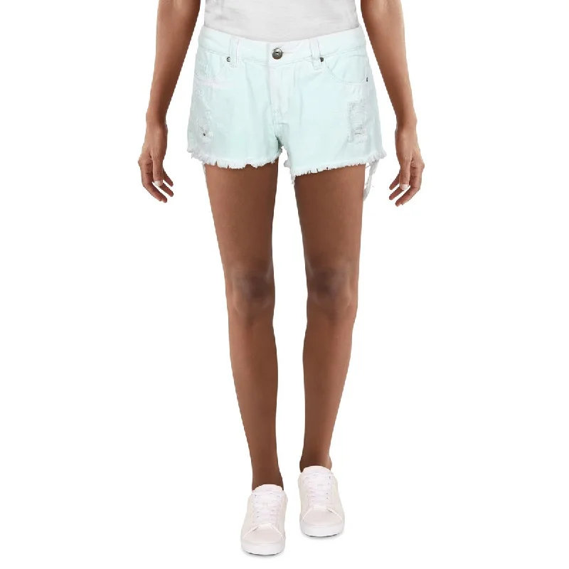 [BLANKNYC] Womens Distressed Casual Casual Shorts