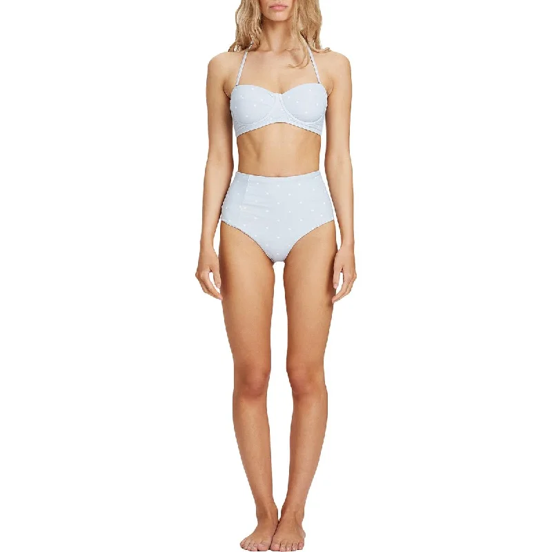 Stock Up and Save Charlie Holiday Somerset Women's Dot Print Strapless Balconette Bikini Top