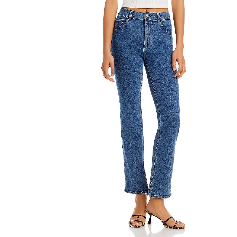 DL1961 Womens Patti Pocket High Rise Straight Leg Jeans