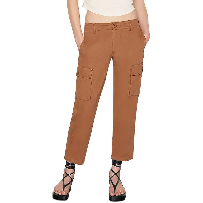 FRAME Womens Fit Pocket Cropped Pants