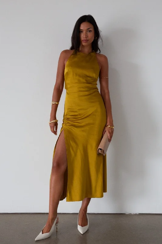 Super Sale Golden Love Maxi Dress